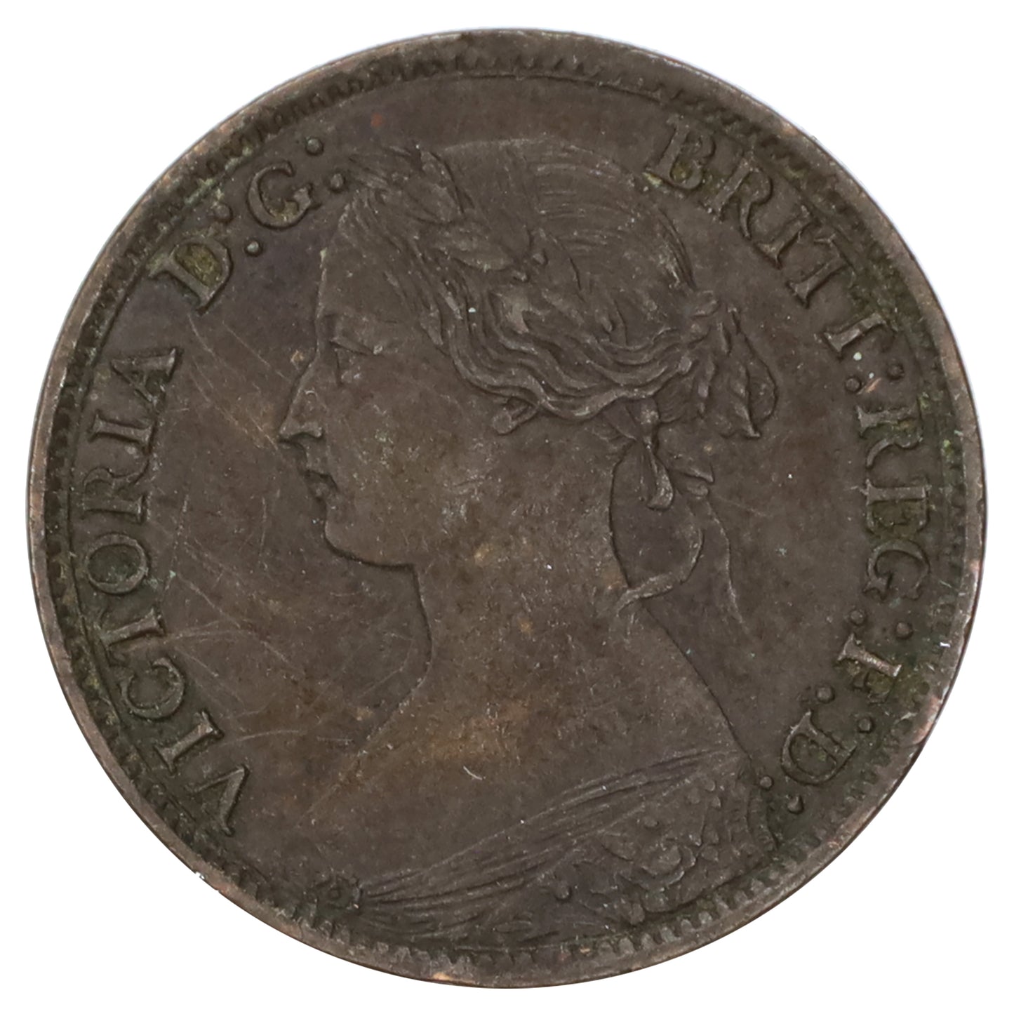 Great Britain 1865 Farthing Extra Fine (EF40)