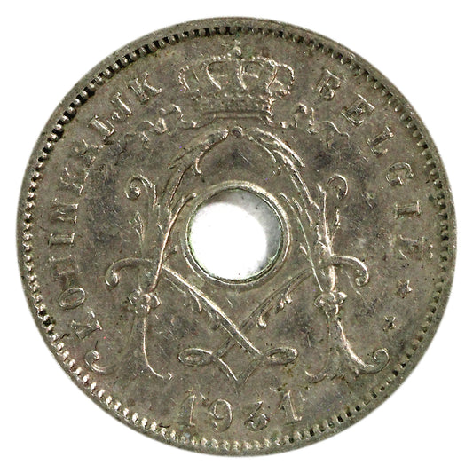 Belgium 1931 Dutch 5 Centimes Extra Fine (EF40) $