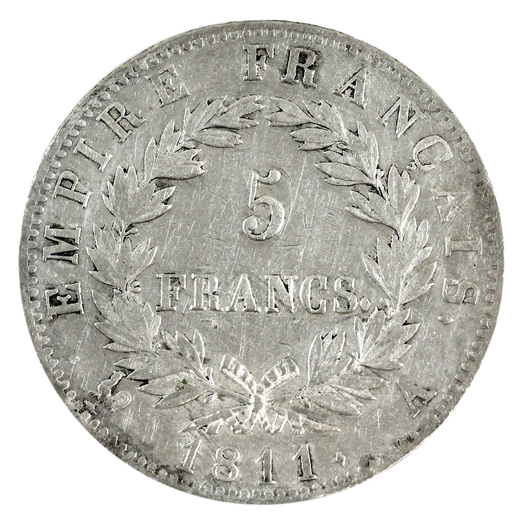 France 1811A 5 Francs VF-EF (VF30) $