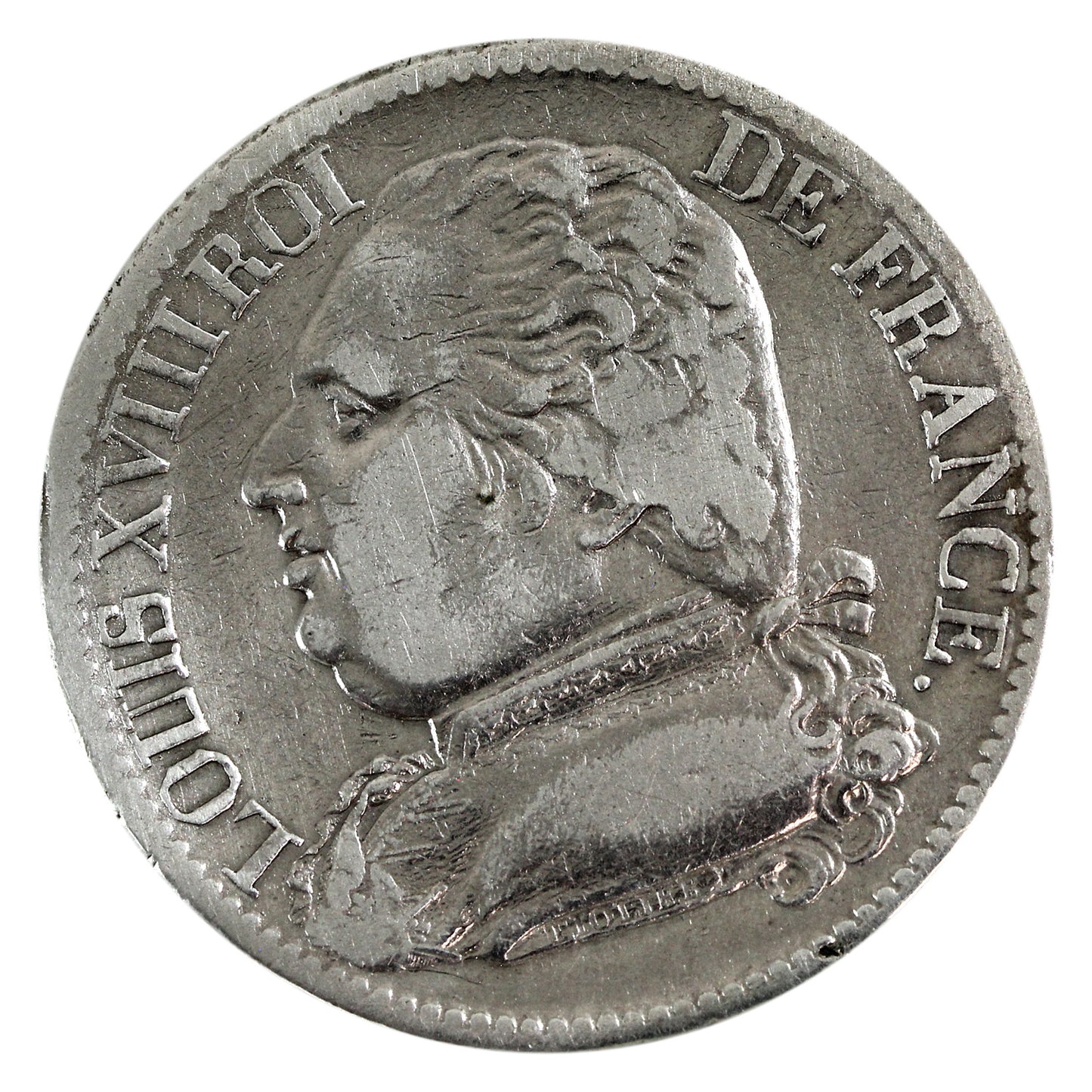 France 1814B 5 Francs F-VF (F15) $