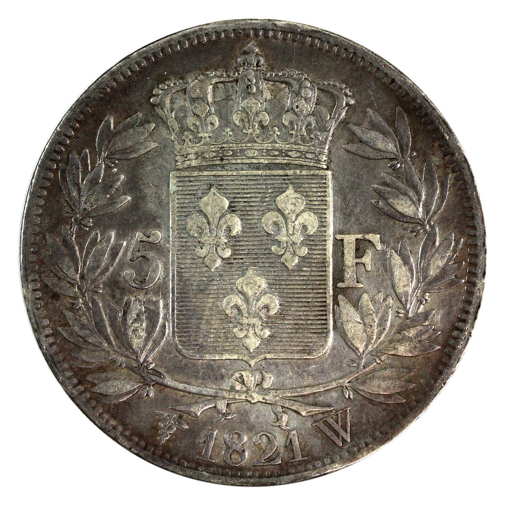 France 1821W 5 Francs Extra Fine (EF40) $