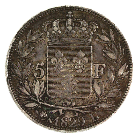 France 1829L 5 Francs VF-EF (VF-30) $