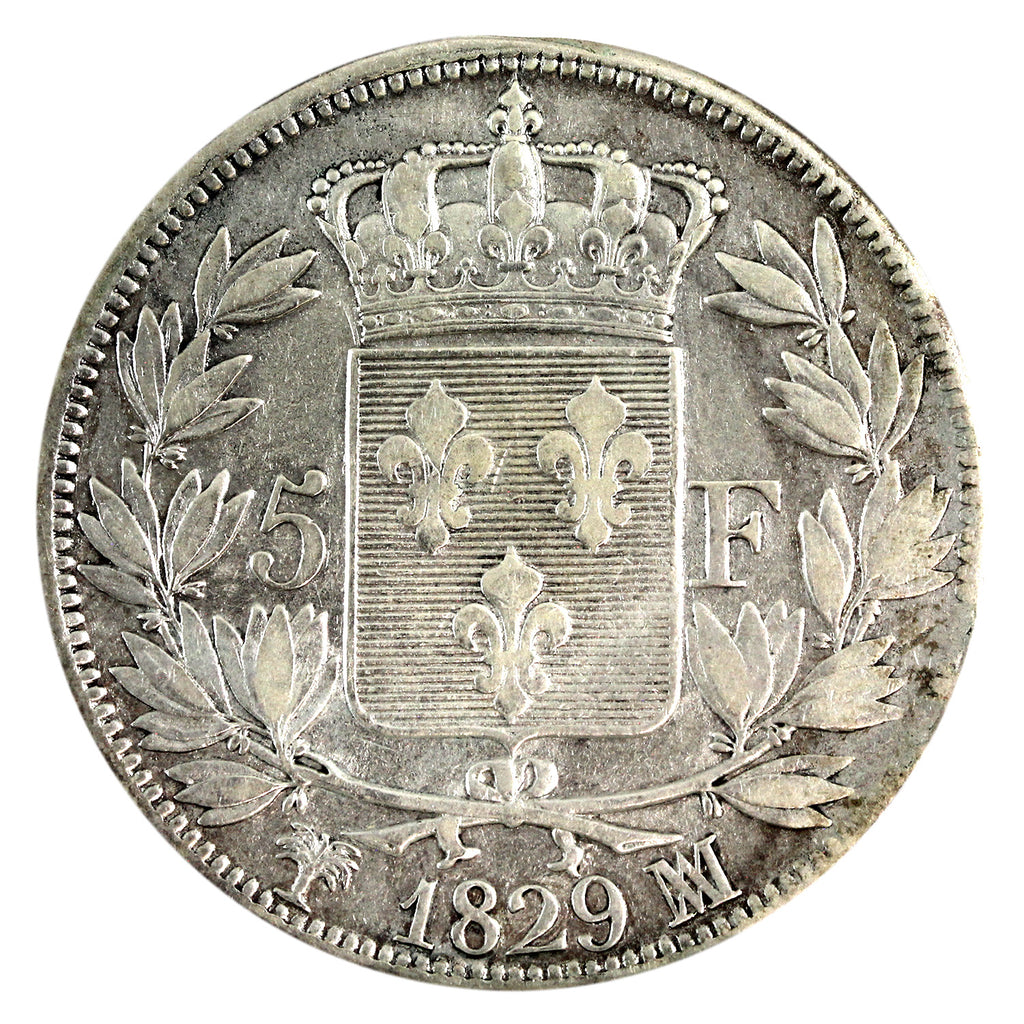 France 1829MA 5 Francs Very Fine (VF20) $