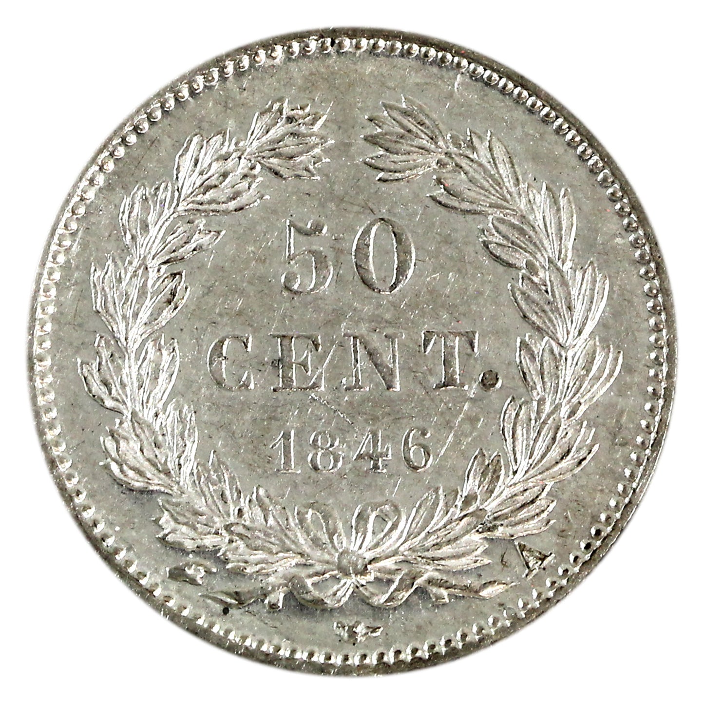 France 1846A 50-cent EF-AU (EF45) $