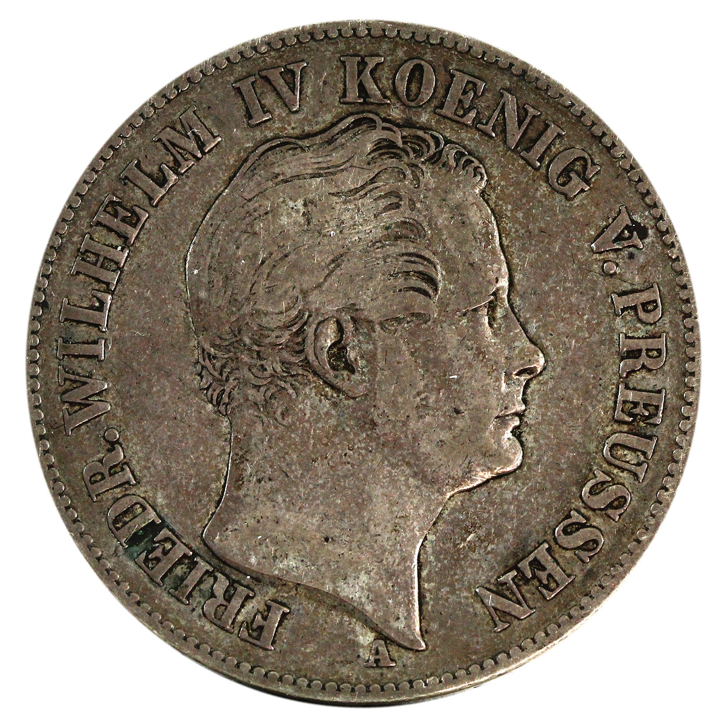 German States 1844A Prussia Thaler VF-EF (VF30) $
