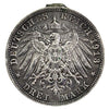 German States 1913D Bavaria 3 Marks Almost Uncirculated (AU50) $