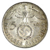 German Third Reich 1939J 5 Marks Almost Uncirculated (AU50) $