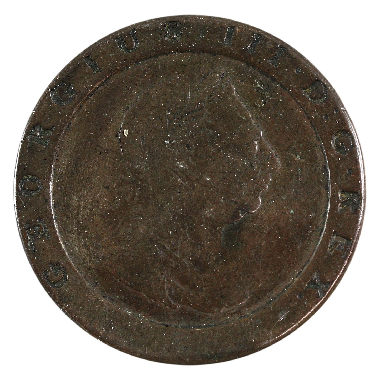 Great Britain 1797 George III 2 Pence Very Good (VG8) $
