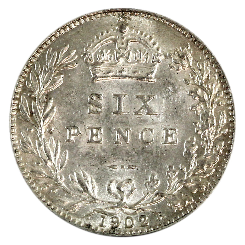 Great Britain 1902 6 Pence Uncirculated (MS60) $