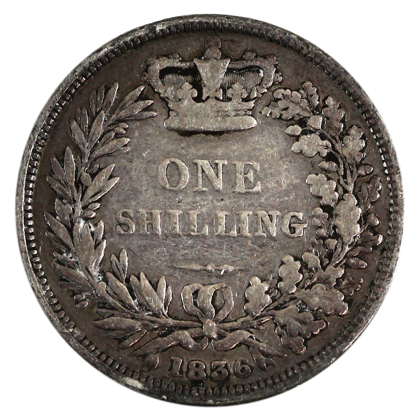 Great Britain 1836 Shilling VG-F (VG10) $