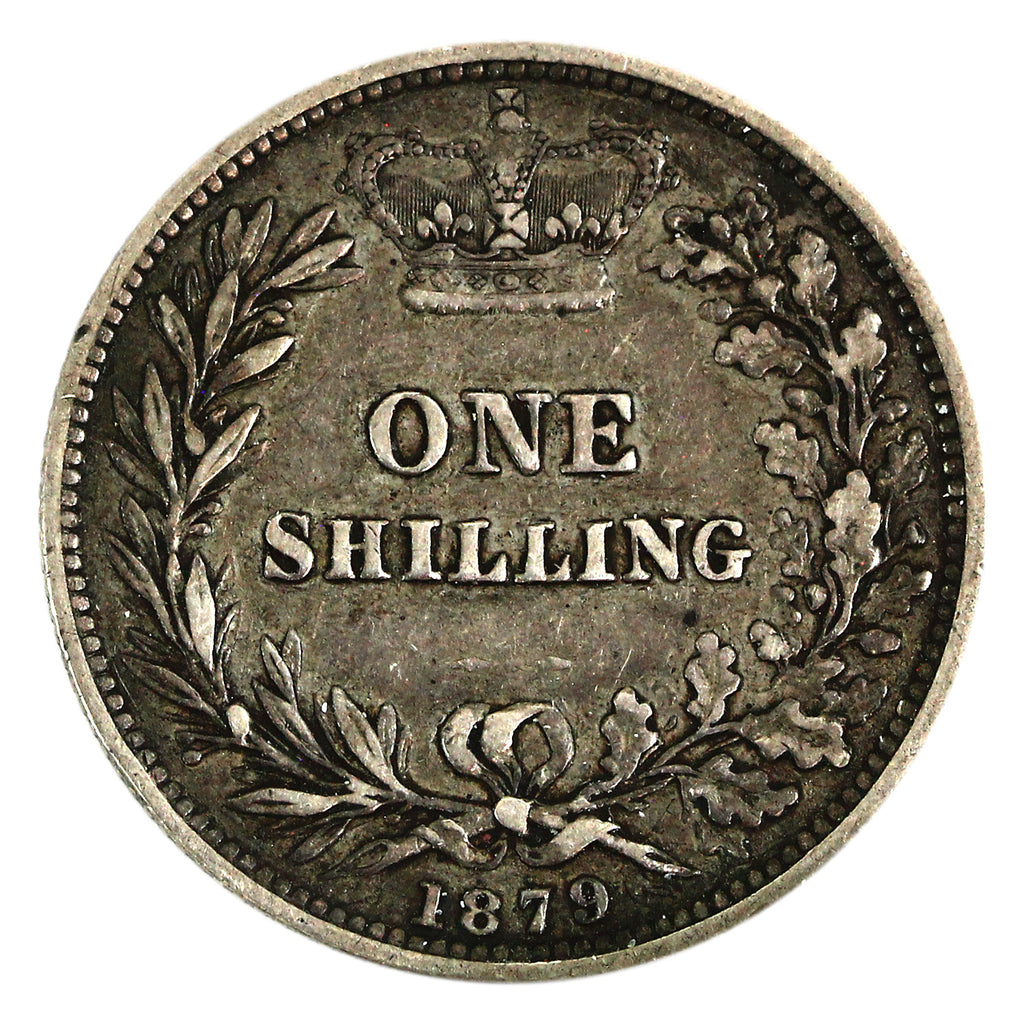 Great Britain 1879 Shilling F-VF (F15) $