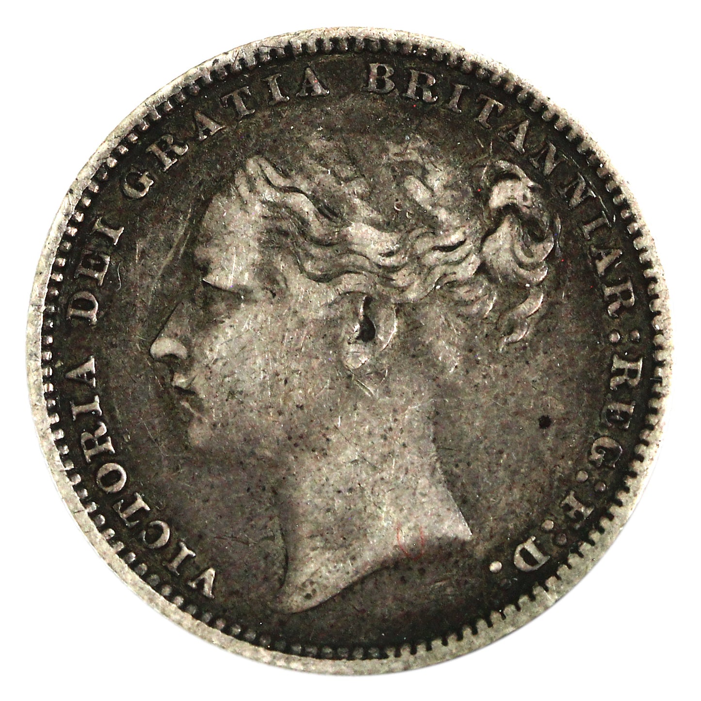 Great Britain 1879 Shilling F-VF (F15) $