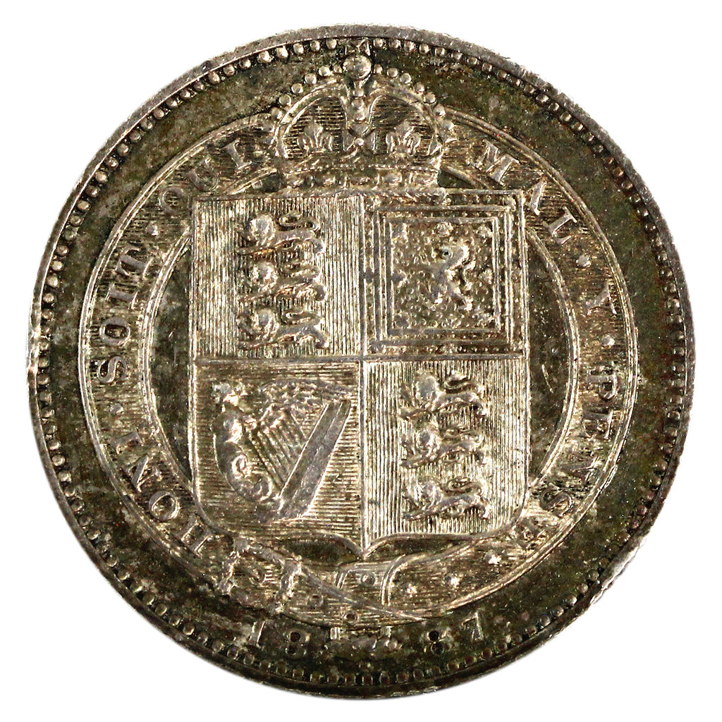 Great Britain 1887 Jubilee Shilling Extra Fine (EF40) $