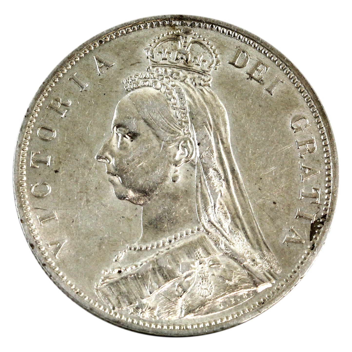 Great Britain 1887 1/2 Crown AU-UNC (AU55) $