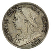 Great Britain 1899 1/2 Crown F-VF (F15)