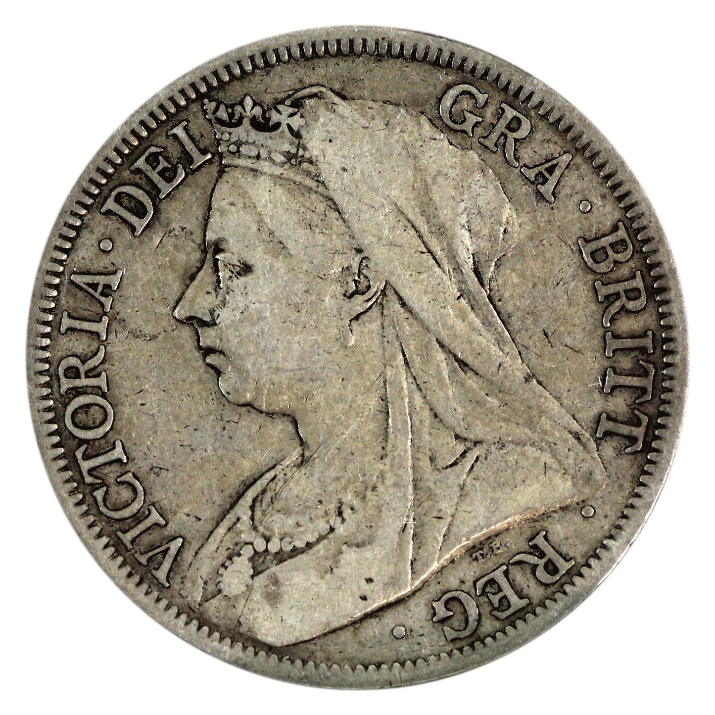 Great Britain 1899 1/2 Crown F-VF (F15)