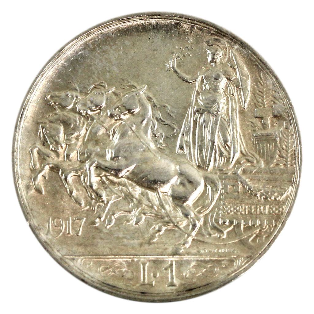 Italy 1917R Lira AU-UNC (AU55) $