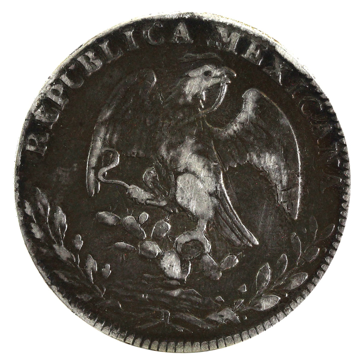 Mexico 1861CA JC 8 Reales VF-EF (VF30) $