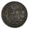 Peru 1869YB 1 Sol Uncirculated (MS60) $
