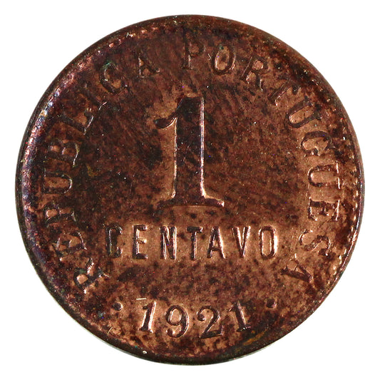 Portugal 1921 1 Centavo Uncirculated (MS-60) $