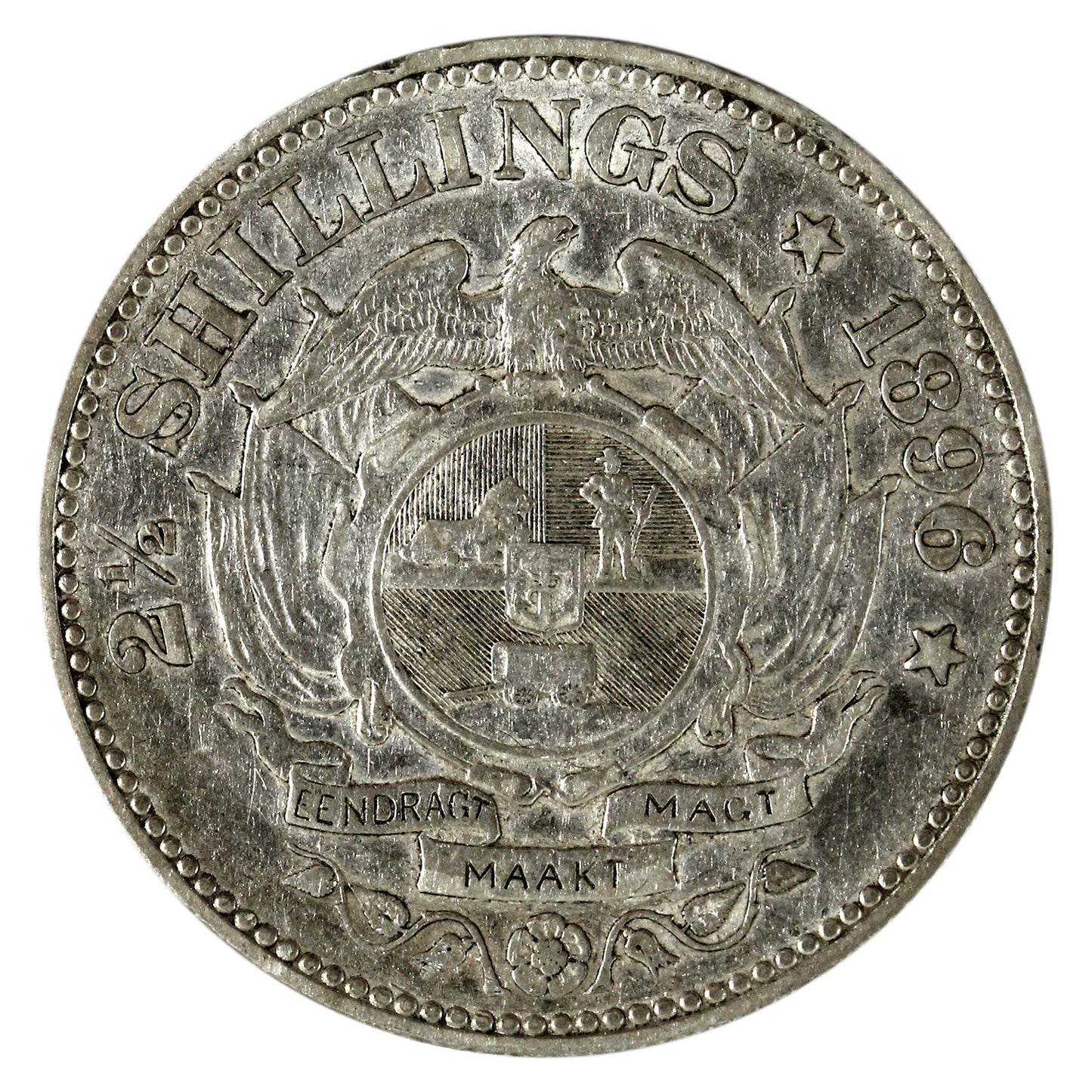 South Africa 1896 2 1/2 Shillings VF-EF (VF-30) $
