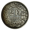 Switzerland 1860B 2 Francs Very Fine (VF20) $
