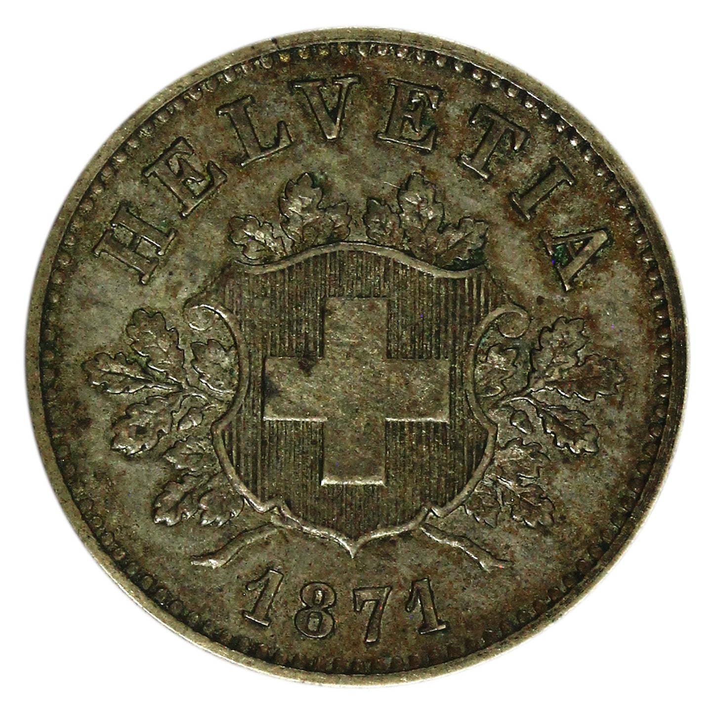 Switzerland 1871B 10 Rappen Extra Fine (EF40) $
