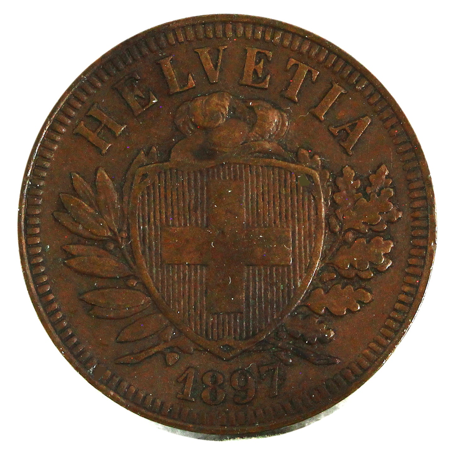 Switzerland 1897B 2 Rappen Extra Fine (EF40) $