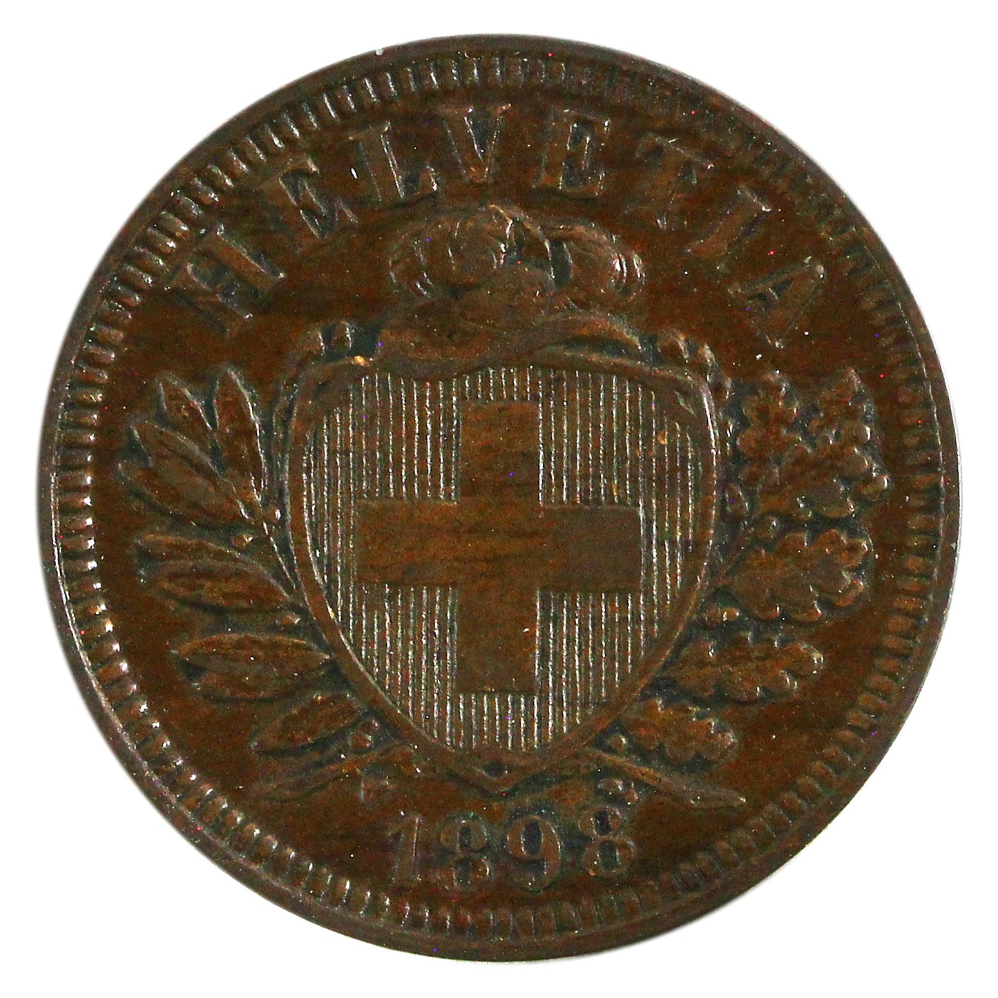 Switzerland 1898B 2 Rappen EF-AU (EF45) $