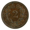 Switzerland 1898B 2 Rappen EF-AU (EF45) $