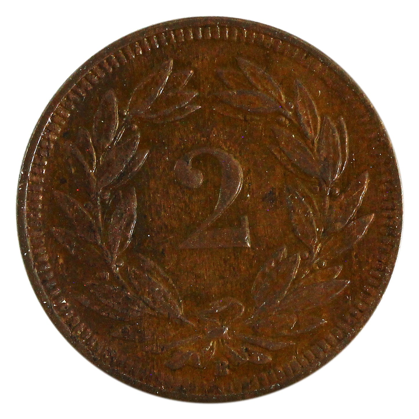 Switzerland 1902B 2 Rappen Extra Fine (EF40) $