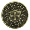 Switzerland 1873B 5 Rappen Very Fine (VF20) $