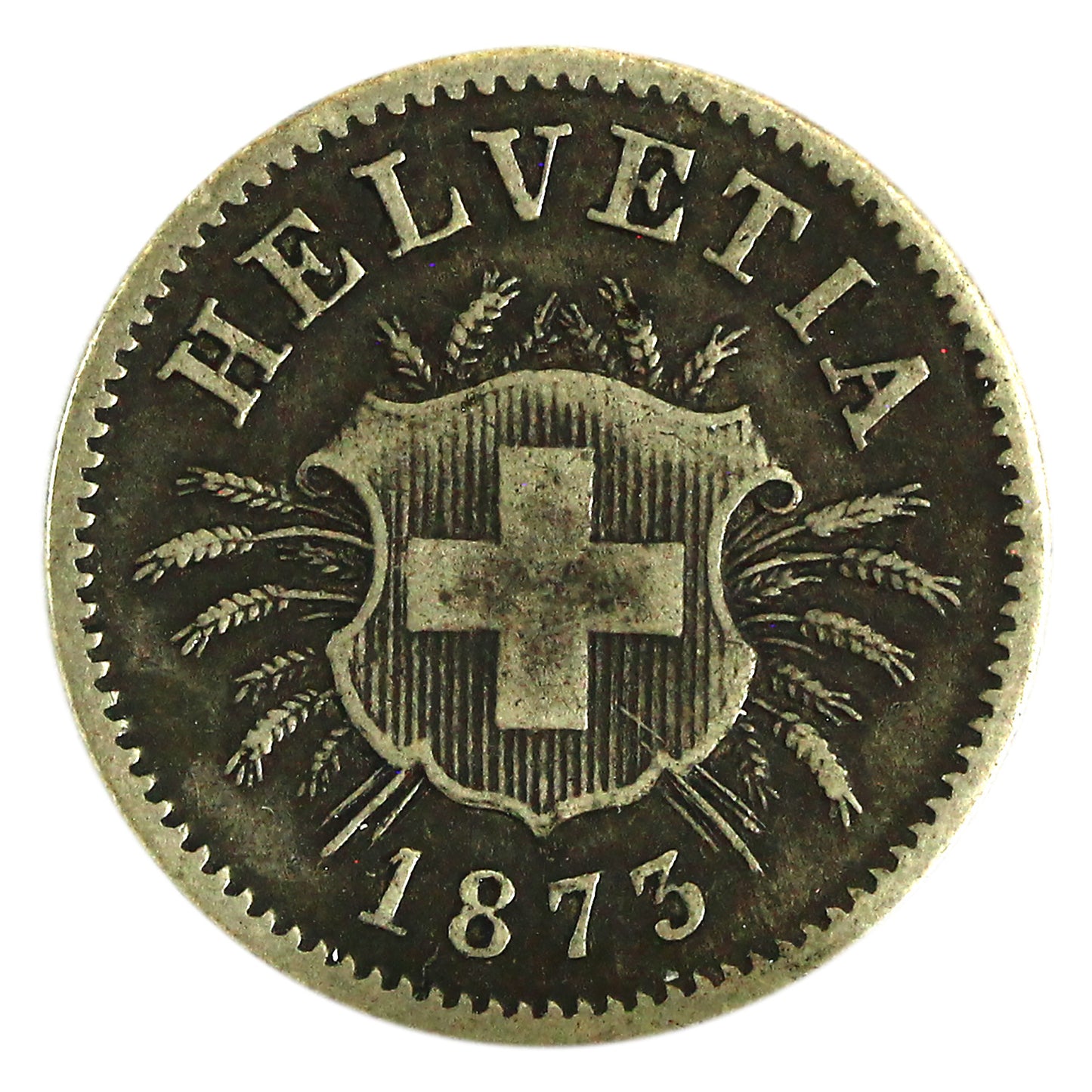 Switzerland 1873B 5 Rappen Very Fine (VF20) $