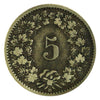 Switzerland 1873B 5 Rappen Very Fine (VF20) $