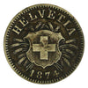 Switzerland 1874B 5 Rappen VF-EF (VF30) $