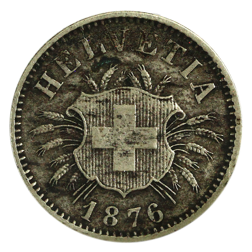 Switzerland 1876B 5 Rappen VF-EF (VF30) $