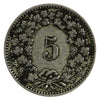 Switzerland 1887B 5 Rappen Very Fine (VF20) $