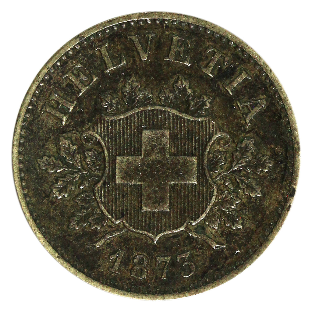 Switzerland 1873B 10 Rappen Extra Fine (EF40) $