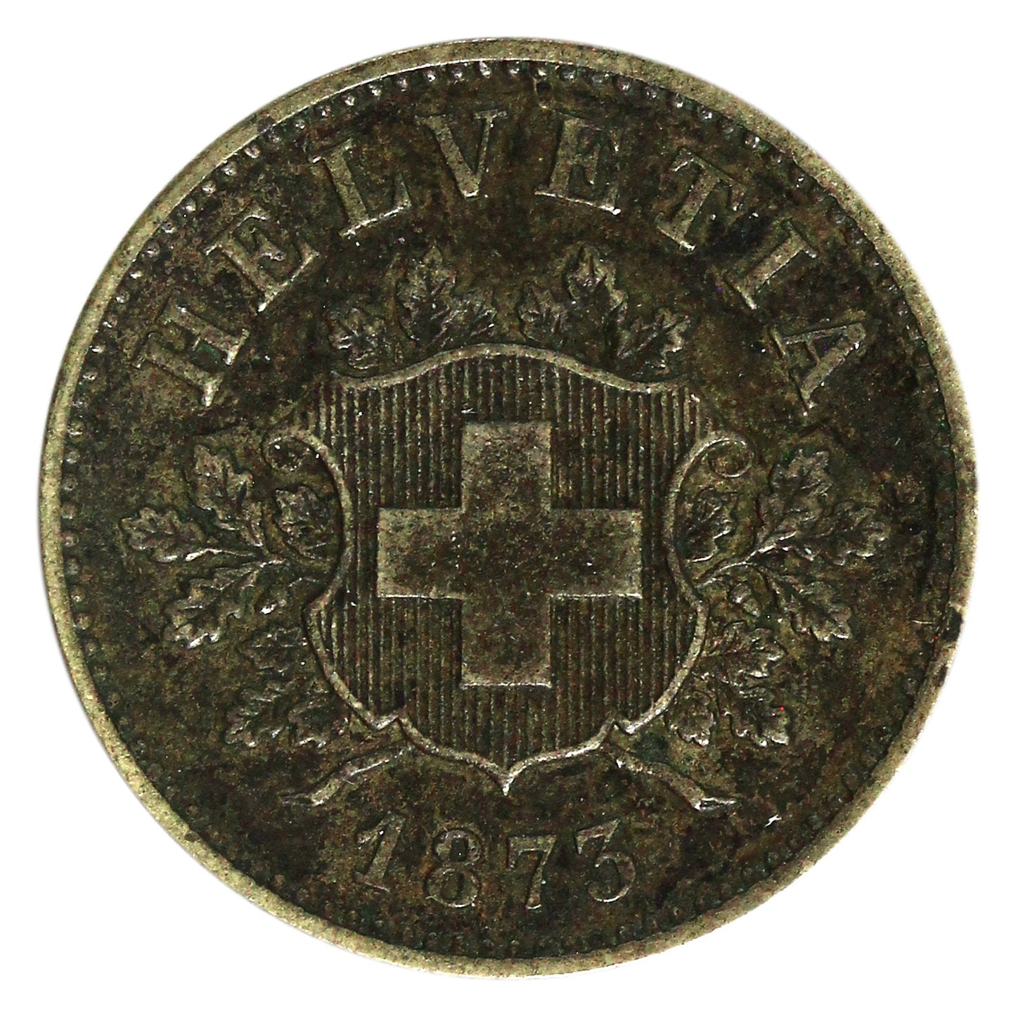 Switzerland 1873B 10 Rappen Extra Fine (EF40) $