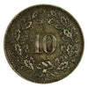 Switzerland 1873B 10 Rappen Extra Fine (EF40) $