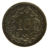 Switzerland 1876B 10 Rappen Almost Uncirculated (AU50) $