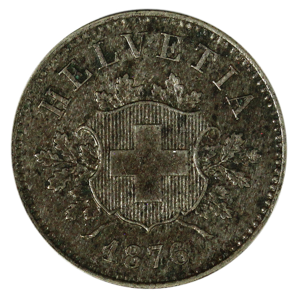 Switzerland 1876B 10 Rappen Extra Fine (EF40) $