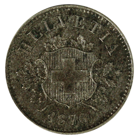 Switzerland 1876B 10 Rappen Extra Fine (EF40) $