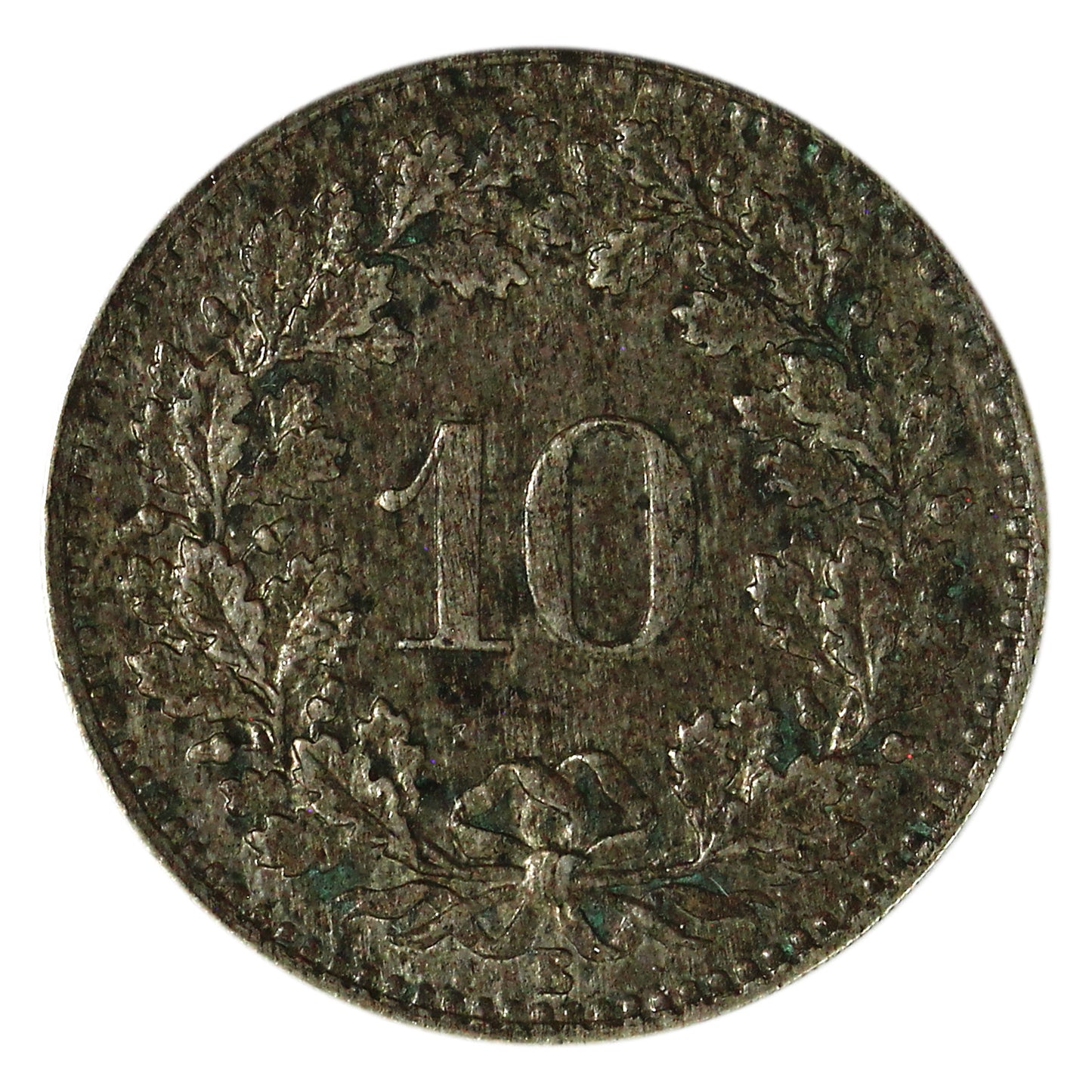Switzerland 1876B 10 Rappen Extra Fine (EF40) $