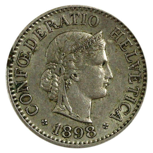 Switzerland 1898B 10 Rappen EF-AU (EF45) $