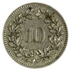 Switzerland 1898B 10 Rappen EF-AU (EF45) $