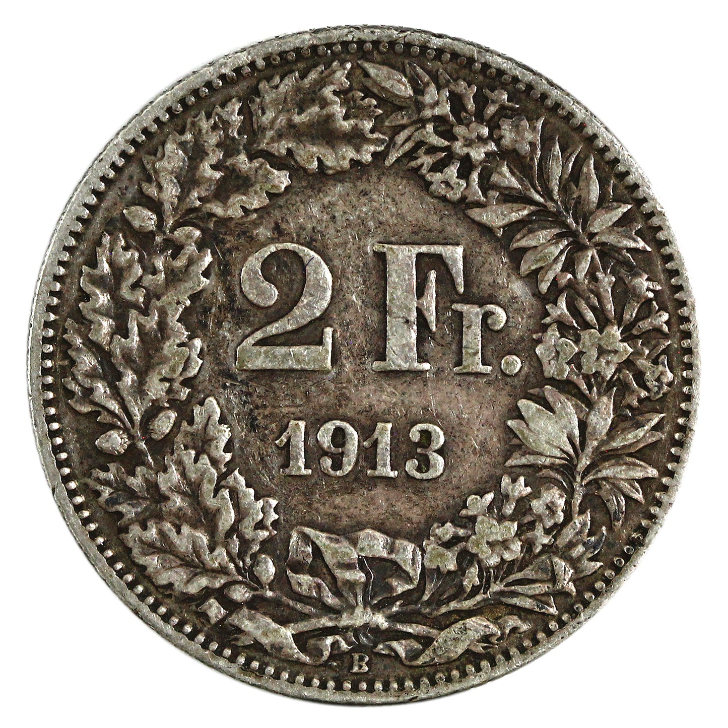 Switzerland 1913B 2 Francs VF-EF (VF30) $
