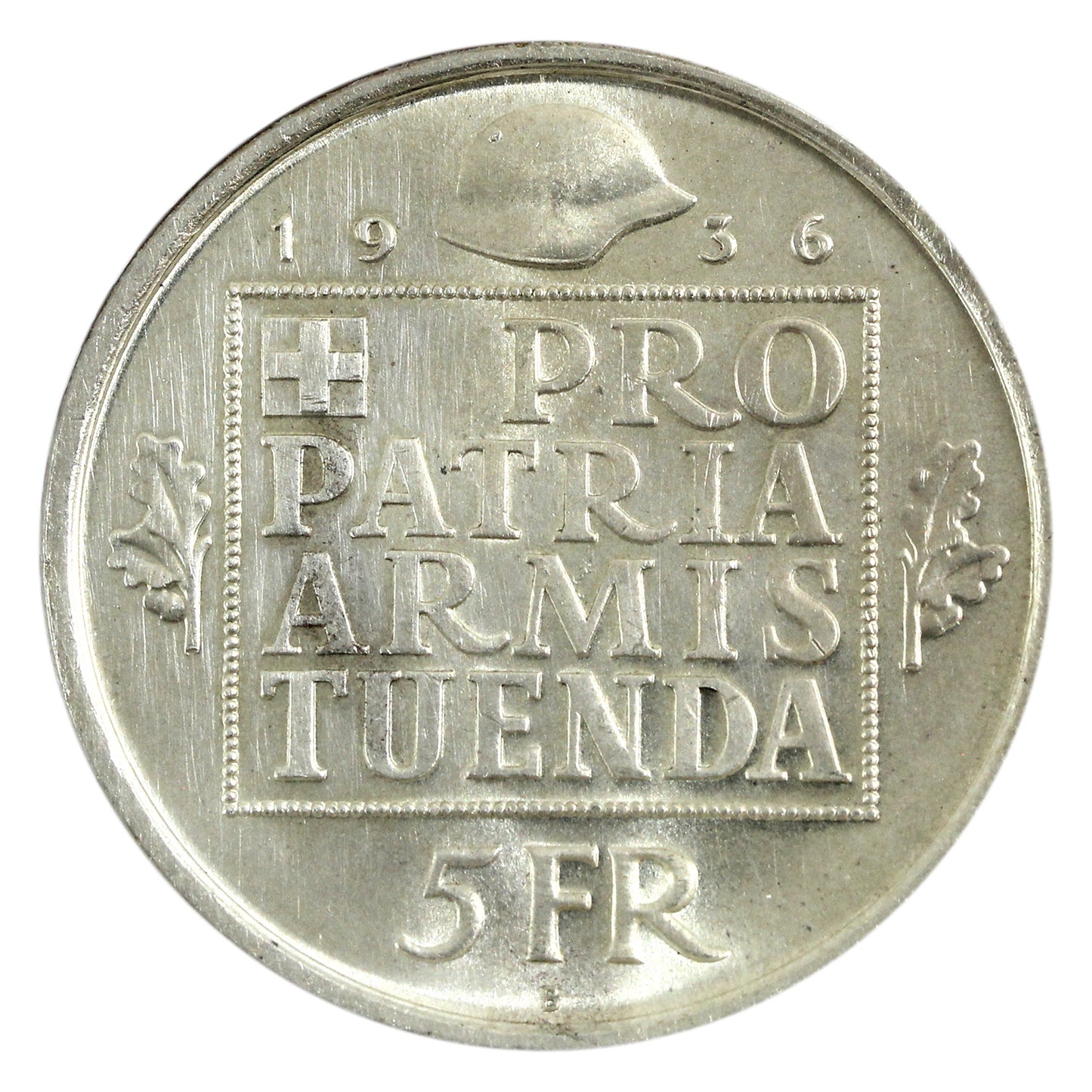Switzerland 1936B 5 Francs UNC+ (MS62) $