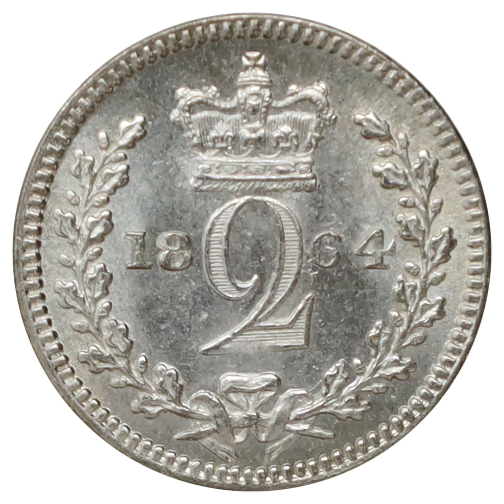 Great Britain 1864 2 Pence Brilliant Uncirculated (MS63) $