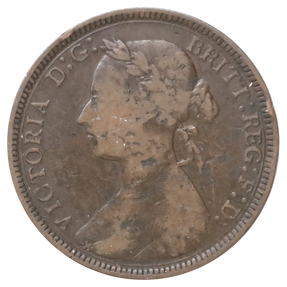 Great Britain 1891 1/2 Penny Fine (F12)